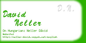 david neller business card